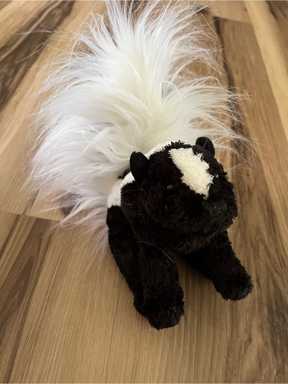 Douglas Skunk Plush 6” Small  Realistic Stuffed Animal Fluffy Tail Cute